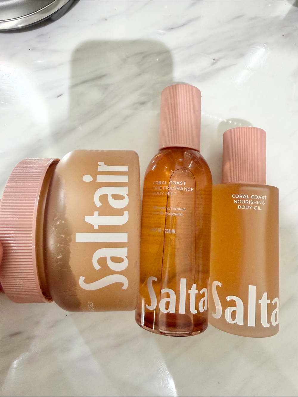 Saltair Coral Coast Bundle - Body Mist, Oil, and Scrub